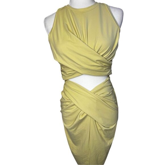 NWT Susana Monaco wrap front cut out dress size Large - Picture 2 of 9